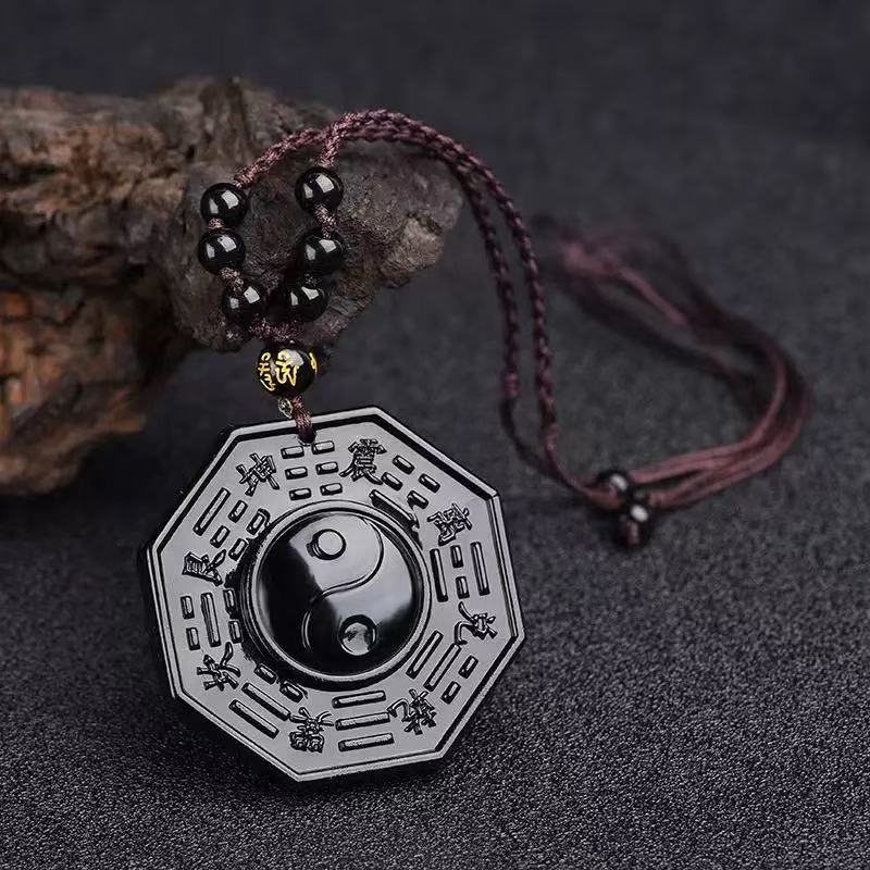 Black Iron Bagua Pendant