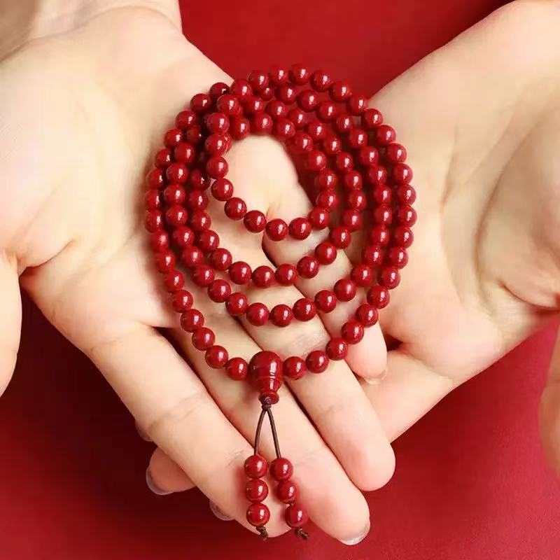 Red sandalwood bracelet