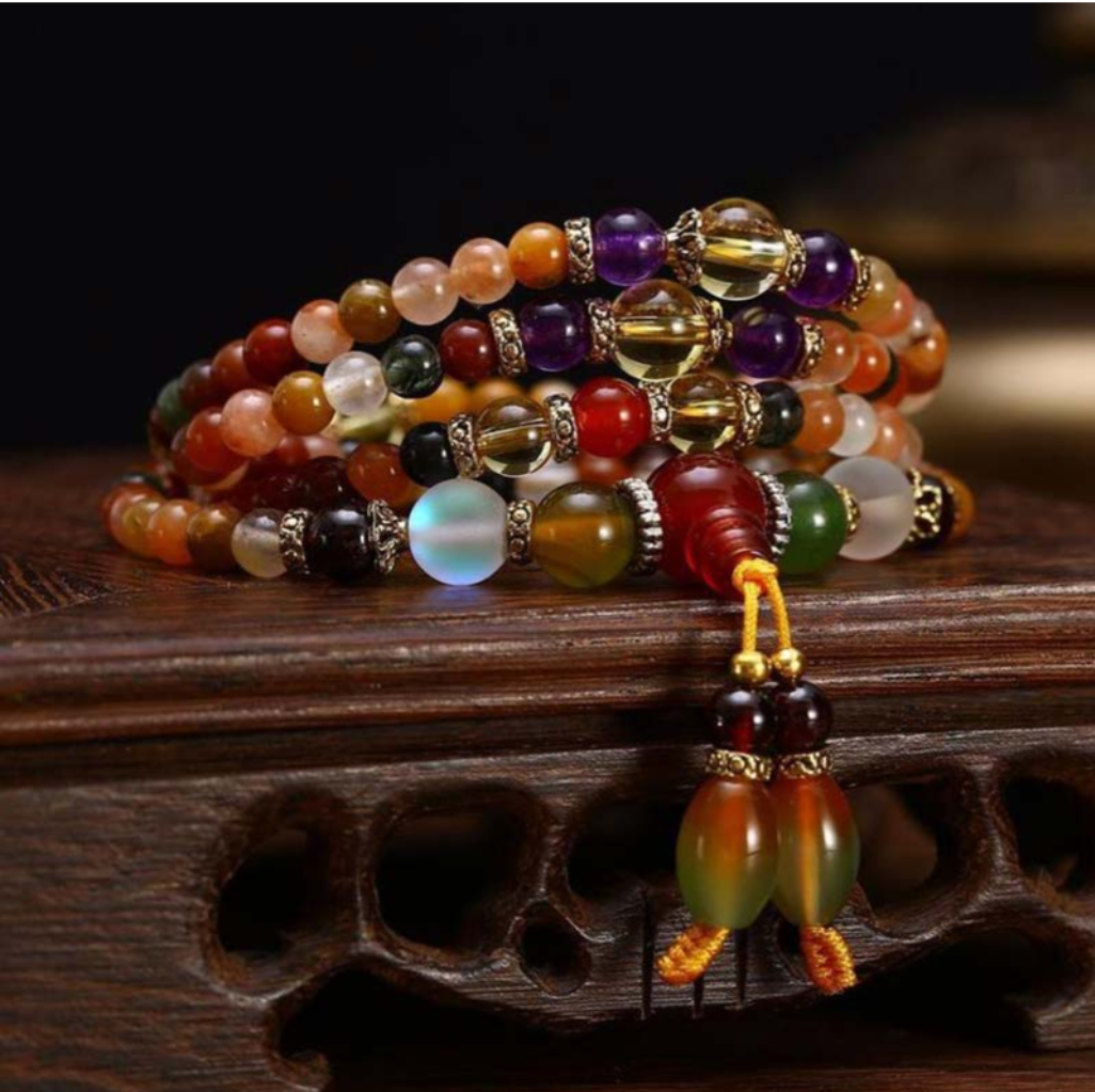 The 108 Quartz Healing Mala Bracelet