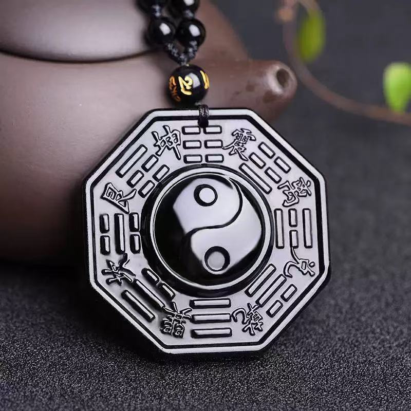 Black Iron Bagua Pendant