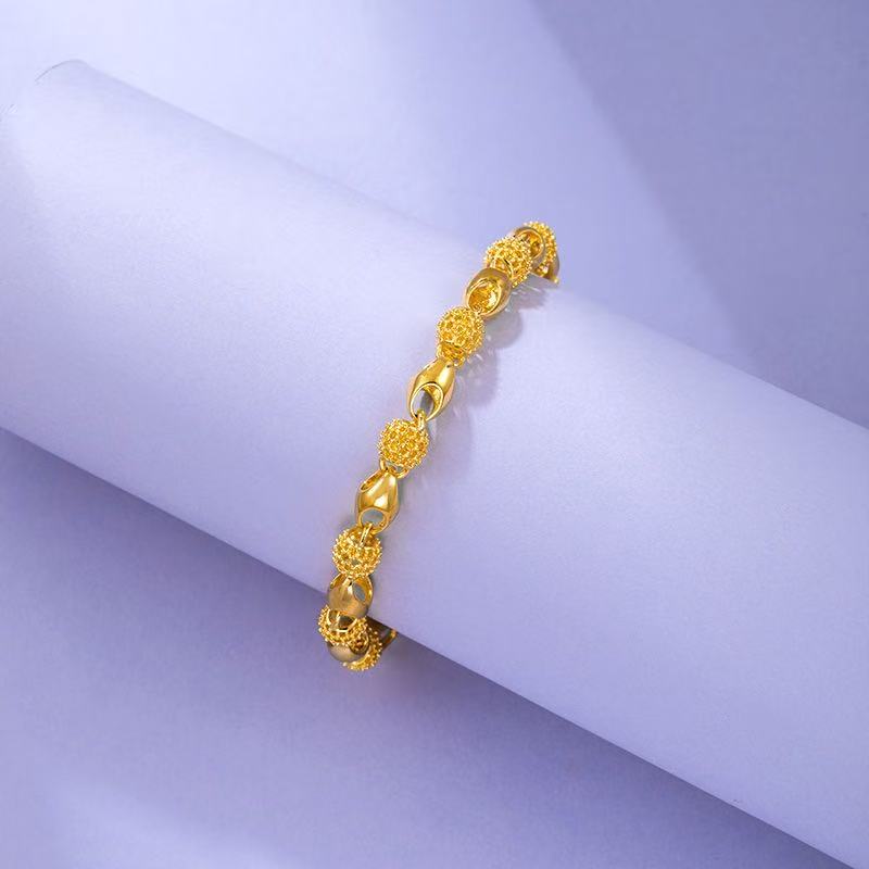 Gold-plated Buddhist beads