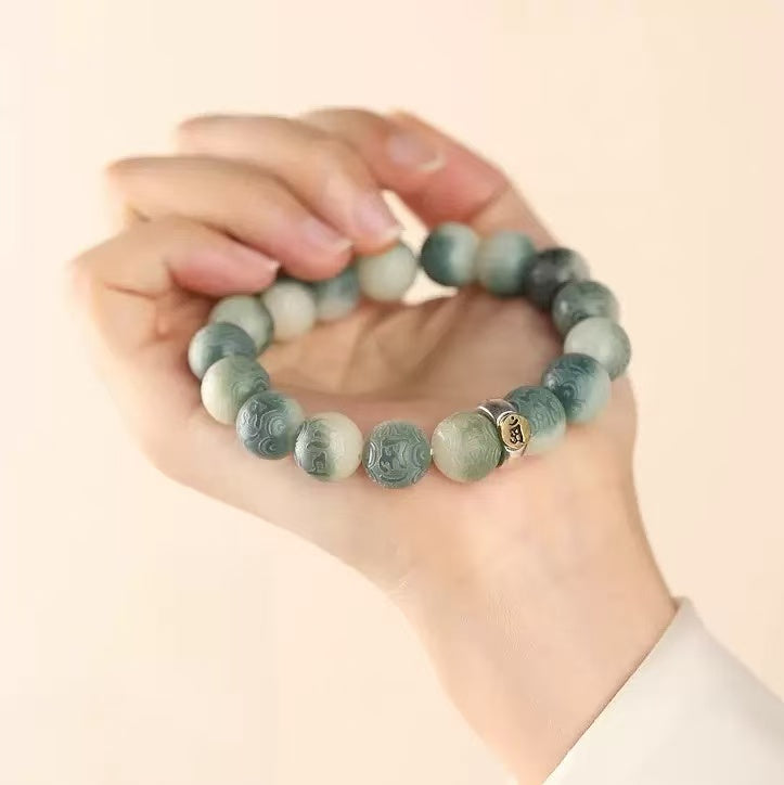 Jade Taoist beads