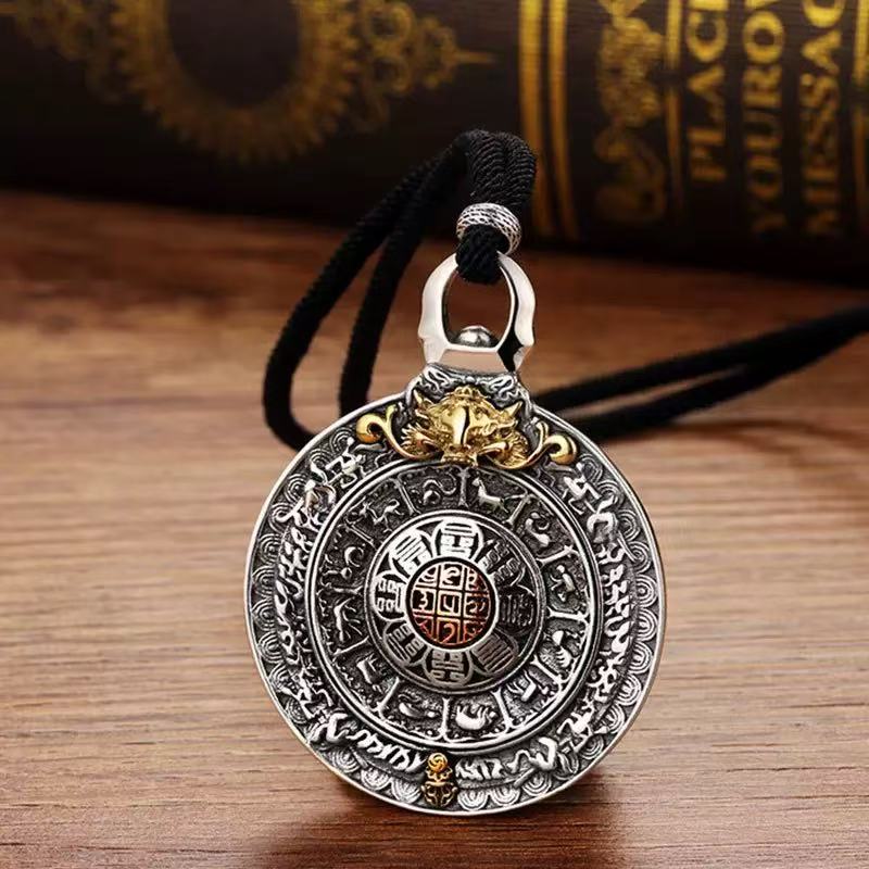 Chinese Zodiac Black Iron Pendant