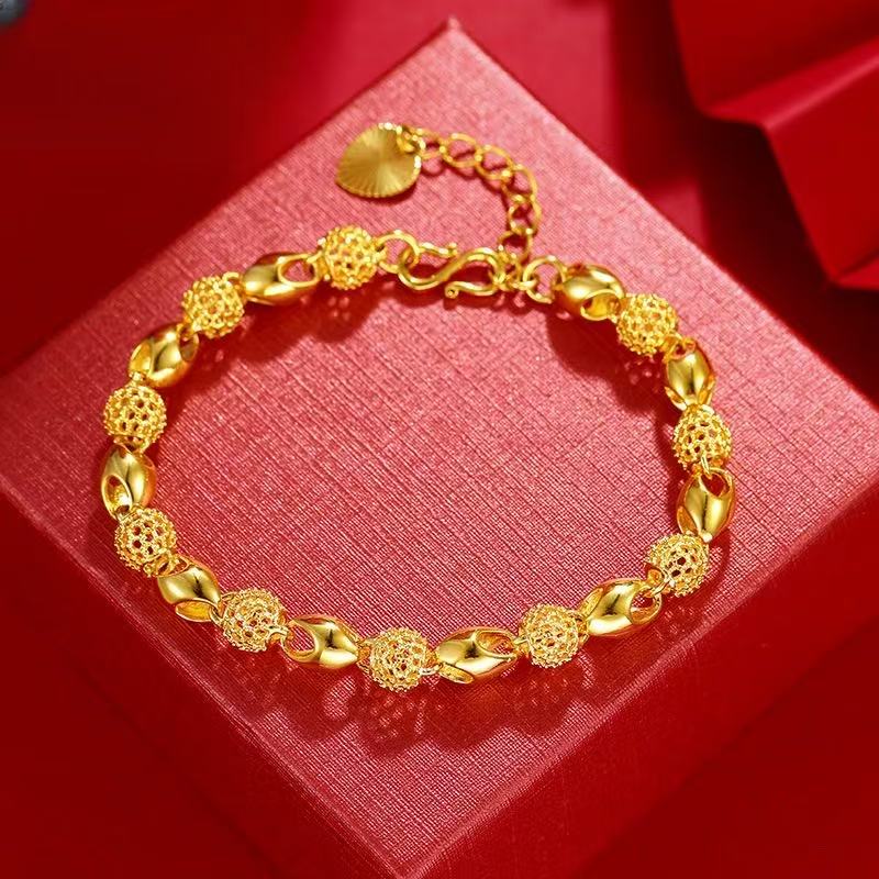 Gold-plated Buddhist beads