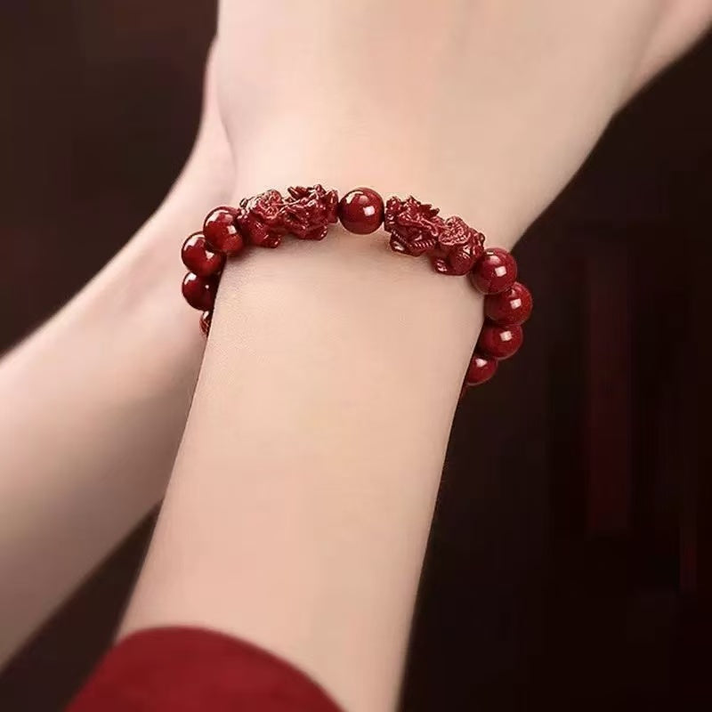 Red agate kirin bracelet