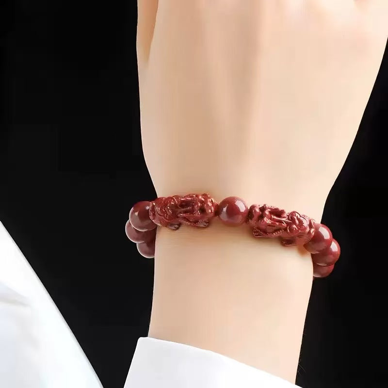 Red agate kirin bracelet