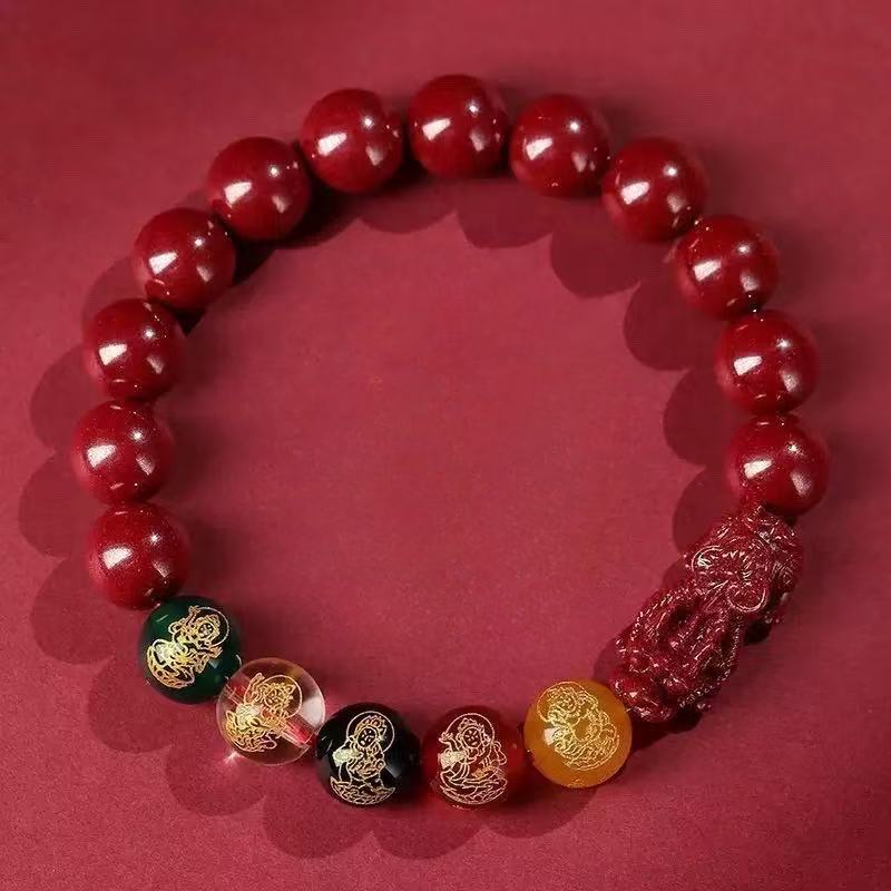 Cinnabar Agate Bracelet