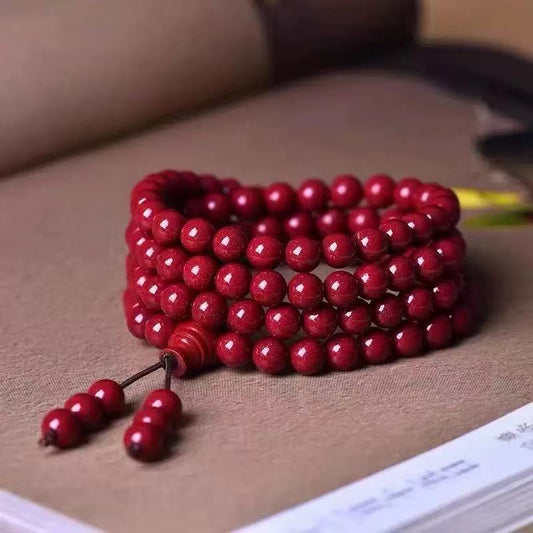 Red sandalwood bracelet
