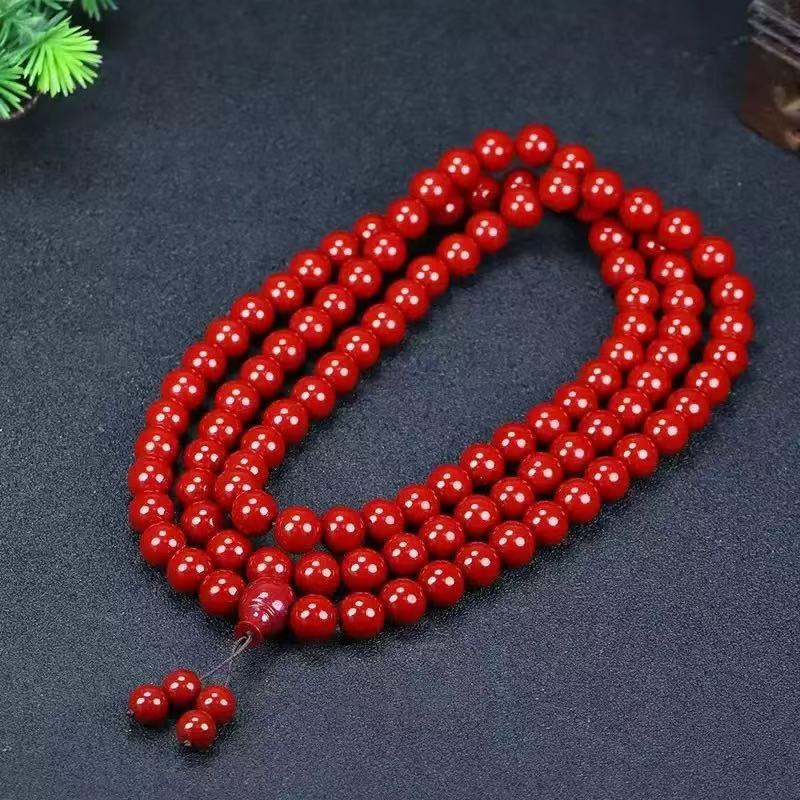 Red sandalwood bracelet