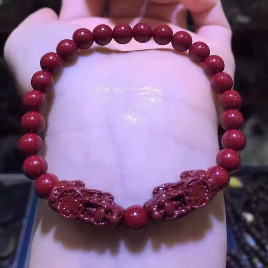 Red agate kirin bracelet