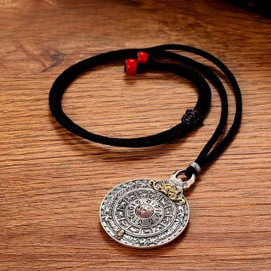 Chinese Zodiac Black Iron Pendant